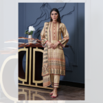 Humdum Kashaf Digital Print Wool Shirt and Dupatta with Plain Trouser